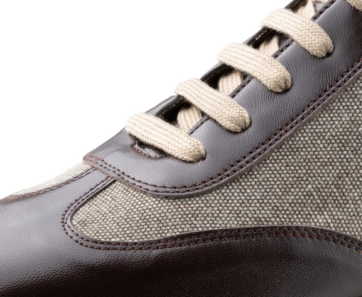 New Werner Kern Positano Canvas / Nappa leather – beige / brown