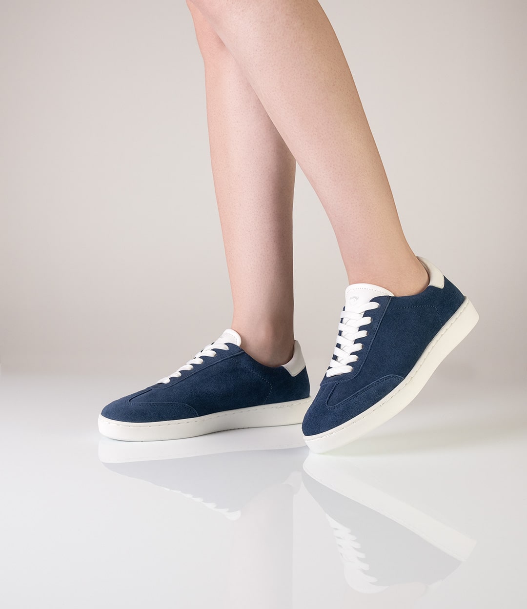 Anna kern 7005 Womens dance snker Goat suede – blue