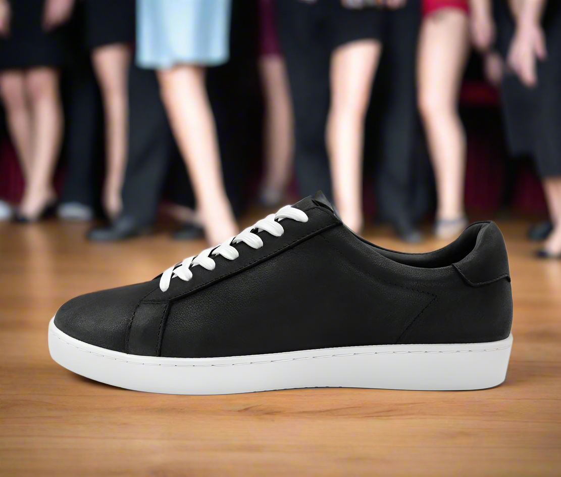 Anna kern 7010 Womens dance sneaker Nappa leather – black