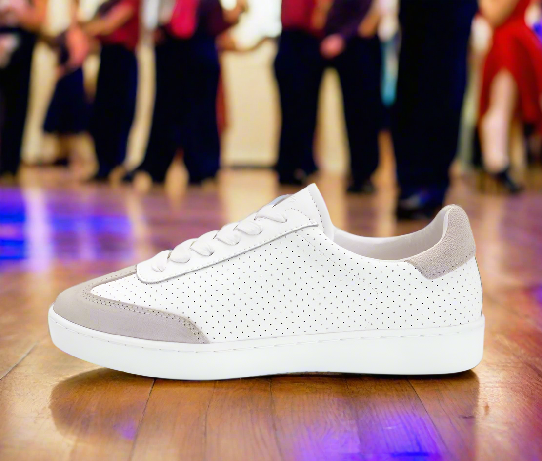 Anna kern 7020 Womens dance sneaker beige / white