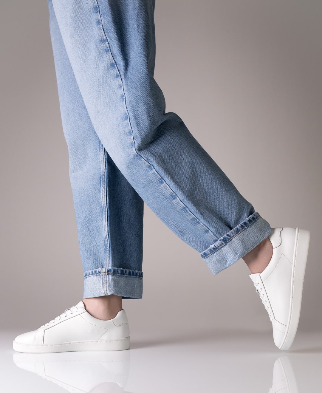 Anna kern 7025 Womens dance sneaker Nappa leather – white