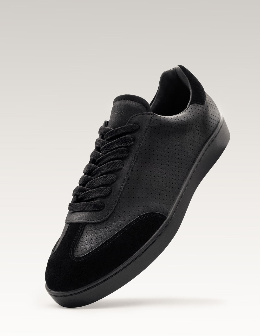 Anna kern 7030 Womens dance sneaker Nappa leather / Goat suede – black