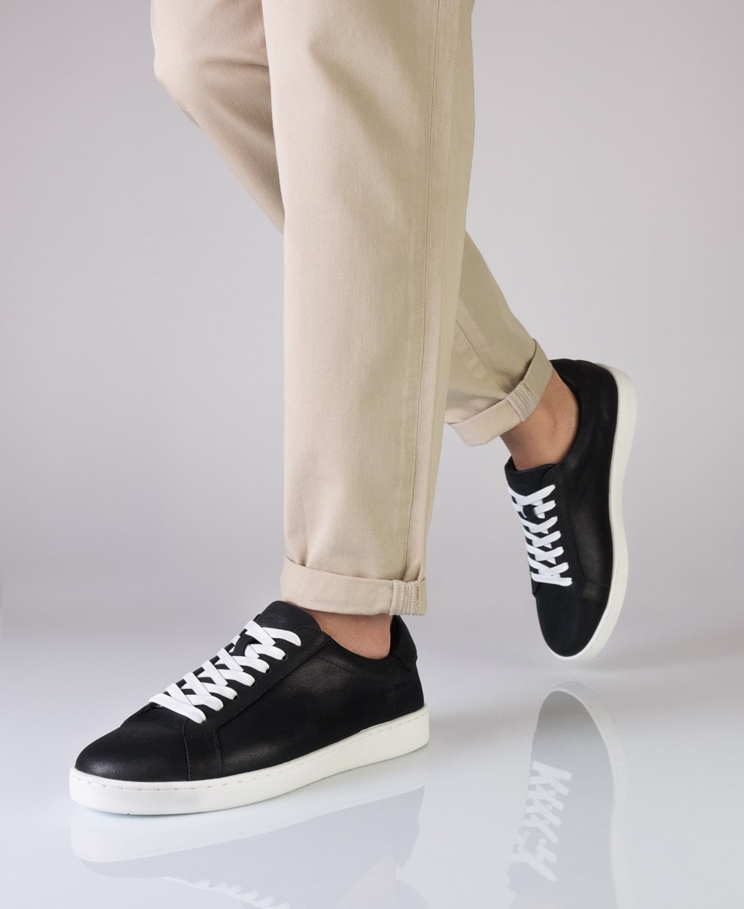 Anna Kern 7410 Mens Trainer, Nappa leather – black