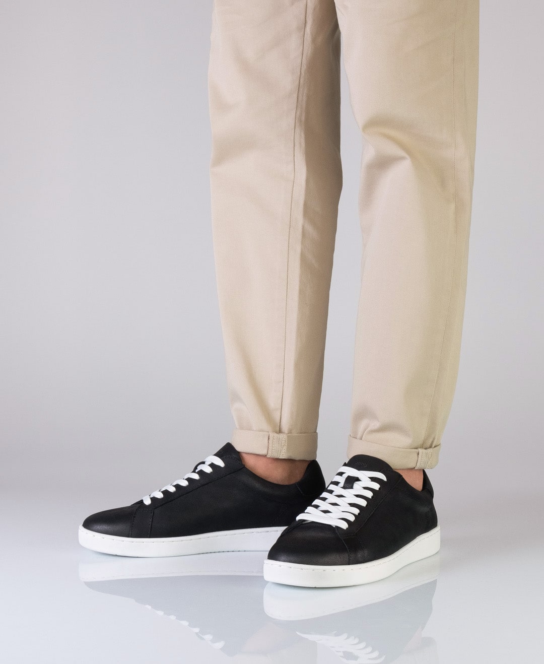 Anna Kern 7410 Mens Trainer, Nappa leather – black