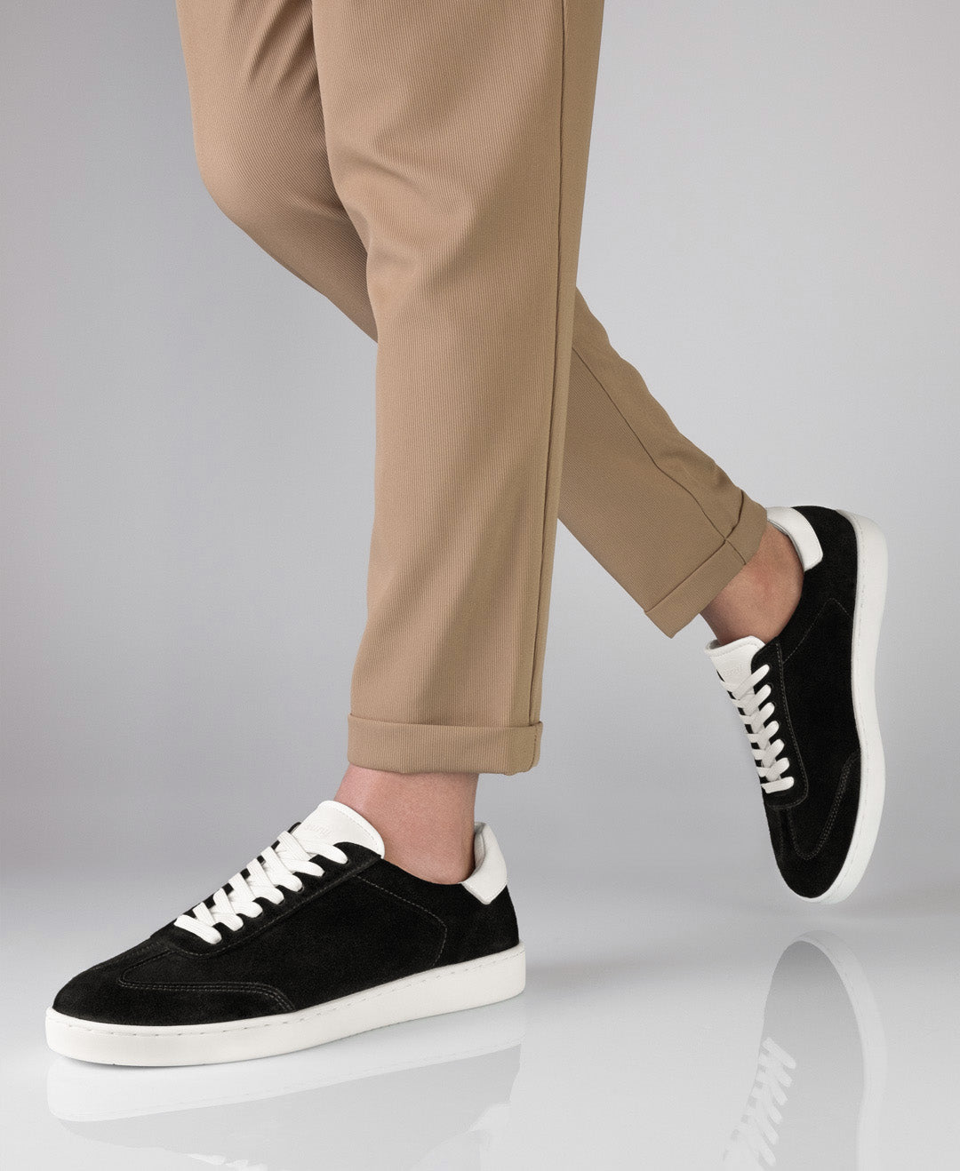 Anna Kern Sneaker 7415 Mens Trainer, Suede – black