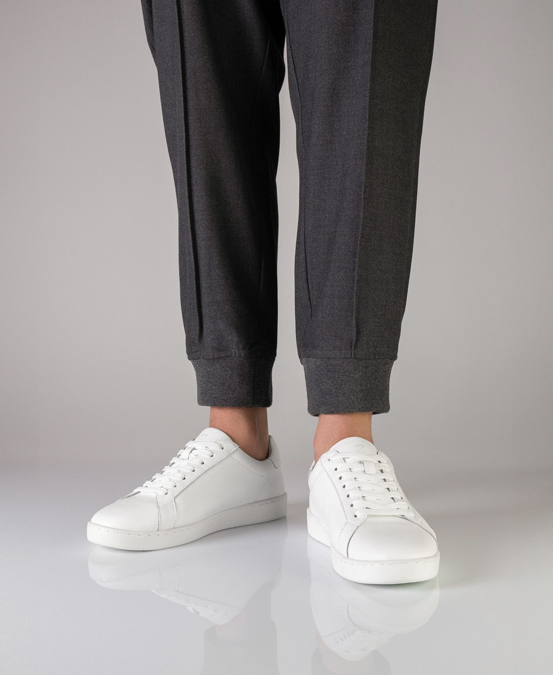 Anna Kern 7425 Mens Trainer, Nappa leather – white