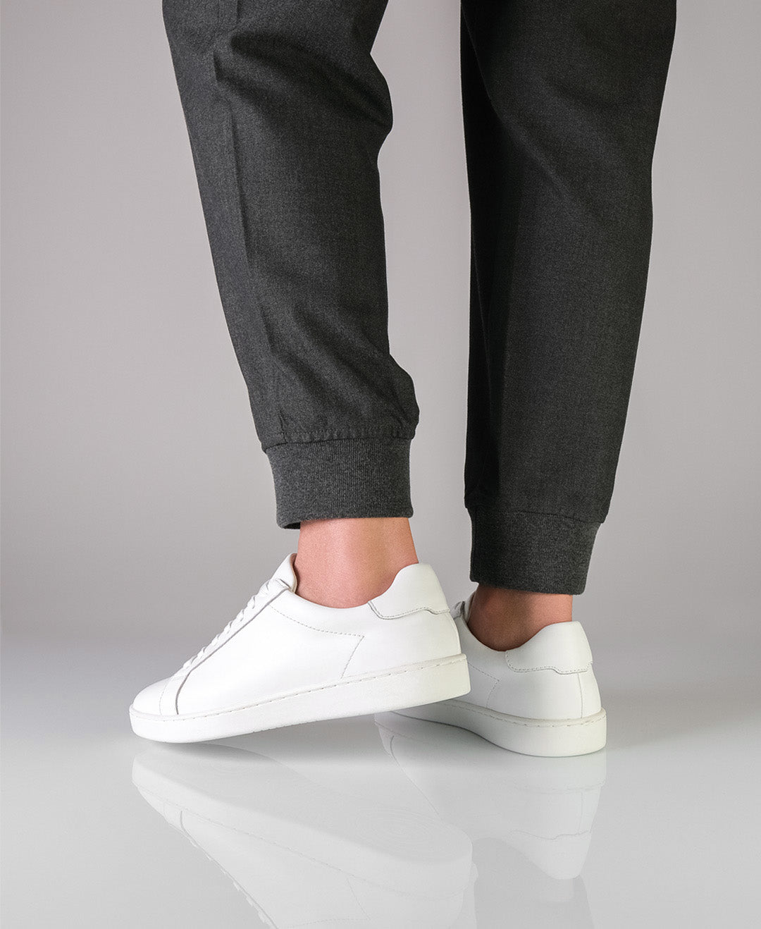 Anna Kern 7425 Mens Trainer, Nappa leather – white