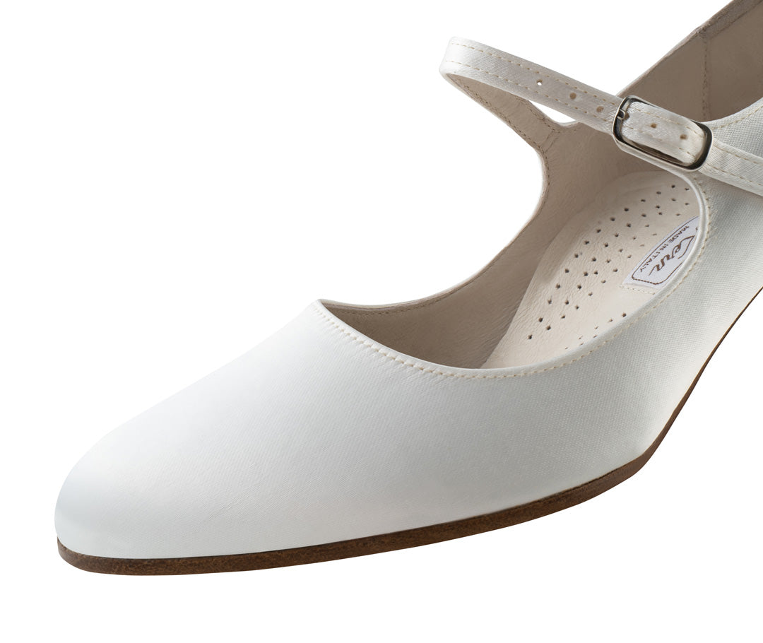 Werner kern Ashley 6 Satin white with Leathersole for outside