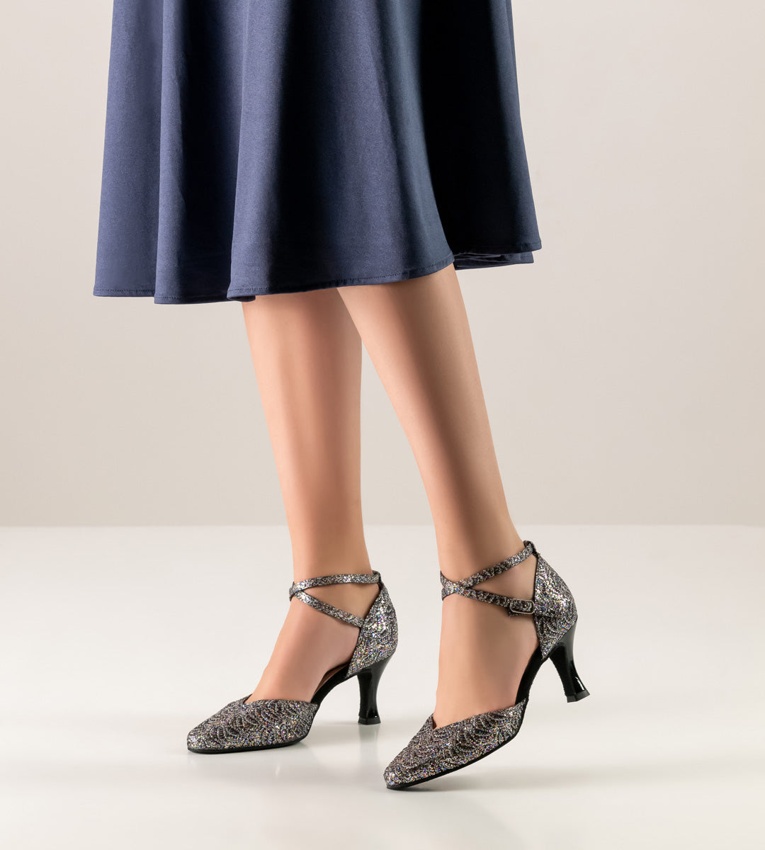 Werner Kern Betty Brocade silver multi 6.5 cm Heel