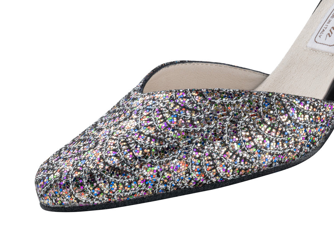 Werner Kern Betty Brocade silver multi 6.5 cm Heel