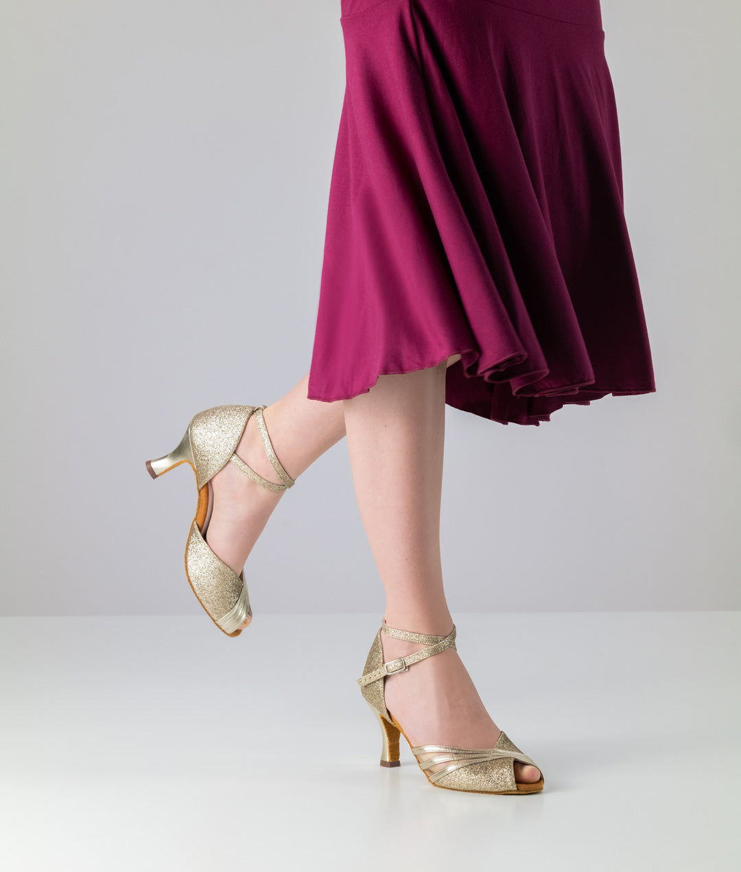 Anna Kern Charlize Nappa leather / Brocade – gold