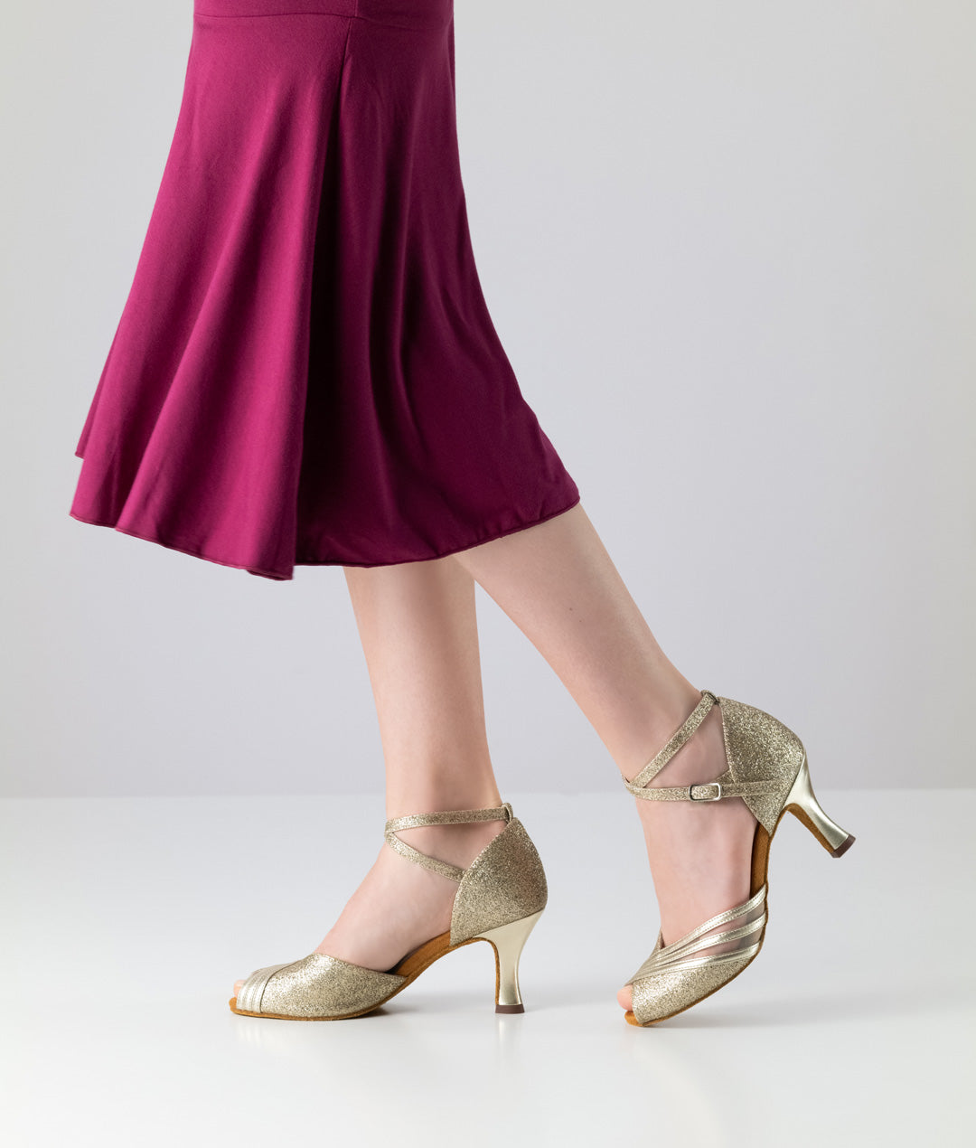 Anna Kern Charlize Nappa leather / Brocade – gold