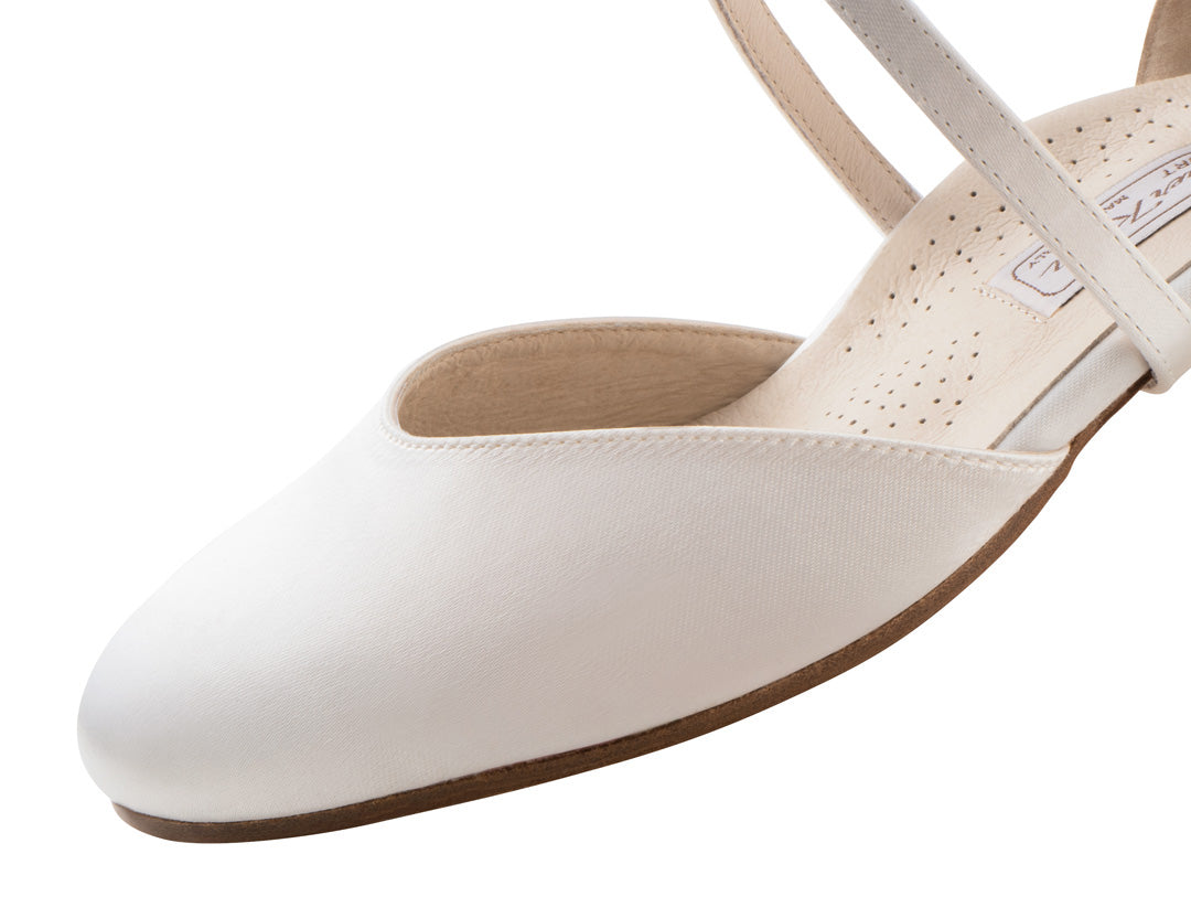 Werner kern Felice Felice 3,4 Satin white Comfort with outside leather sole