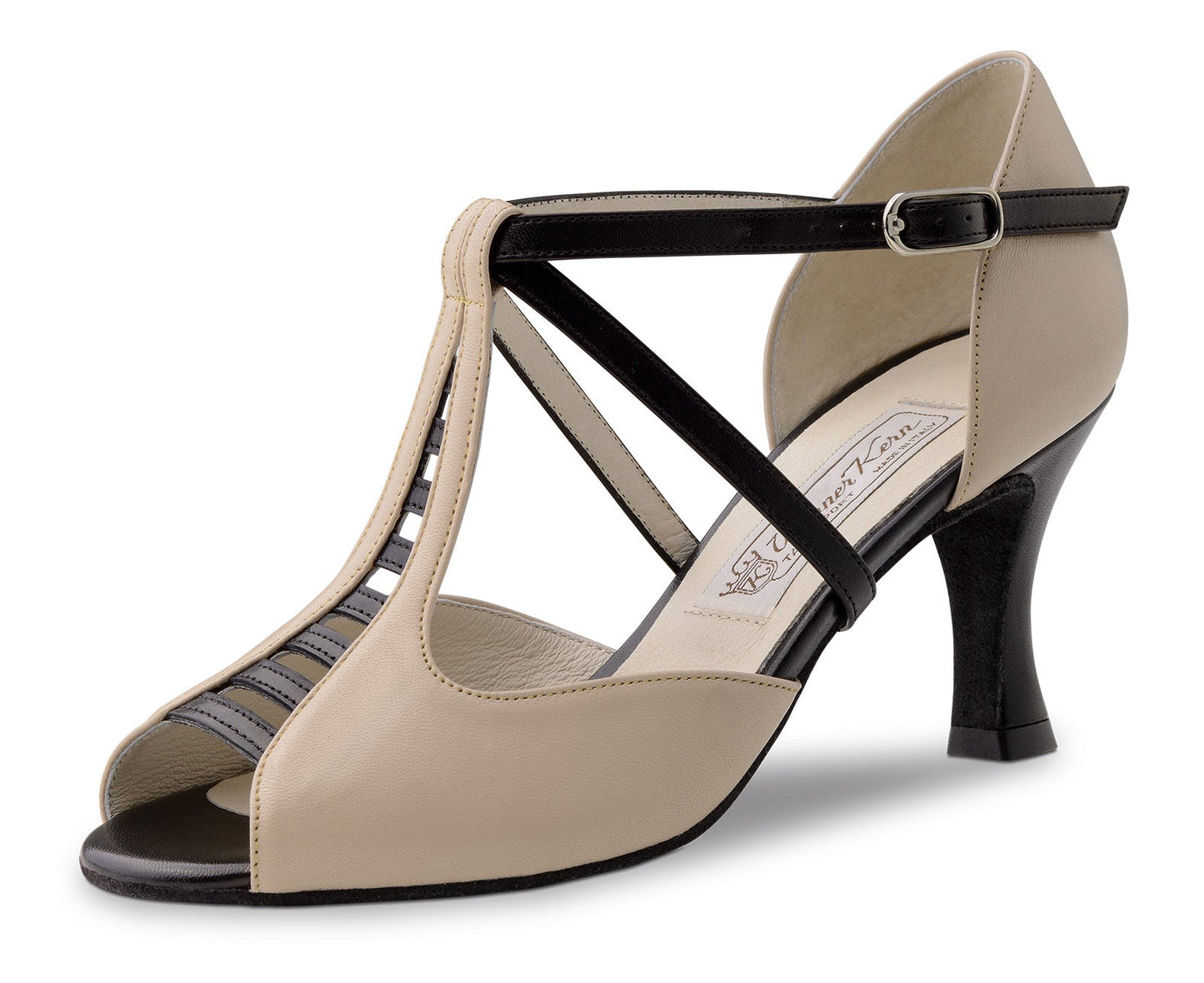 Werner Kern Holly Nappa beige / Black 6.5 cm Heel