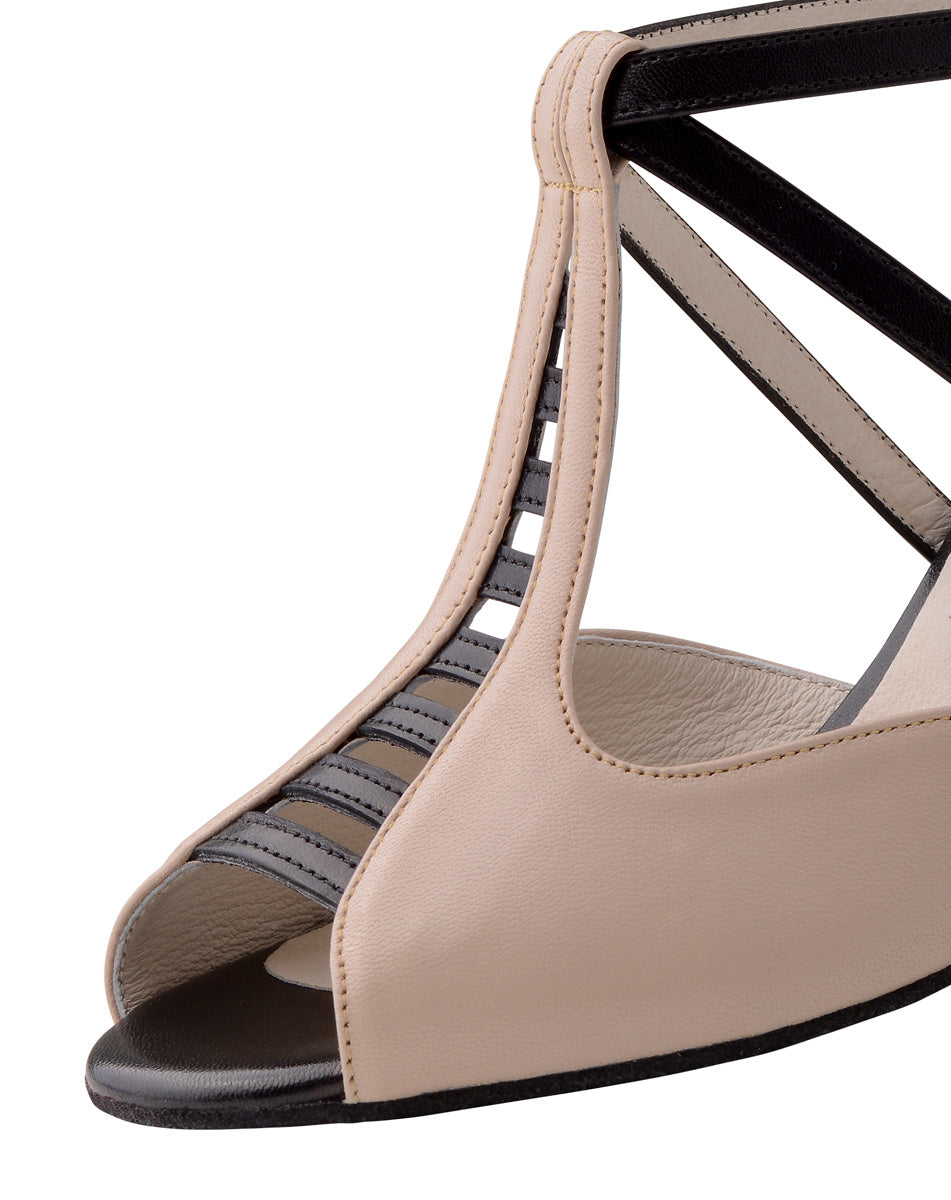 Werner Kern Holly Nappa beige / Black 6.5 cm Heel