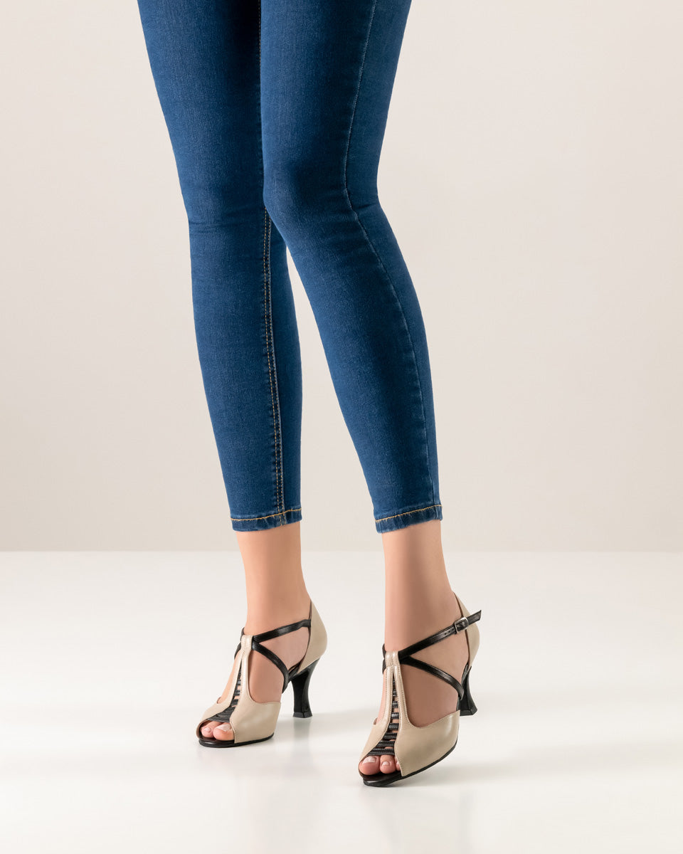 Werner Kern Holly Nappa beige / Black 6.5 cm Heel