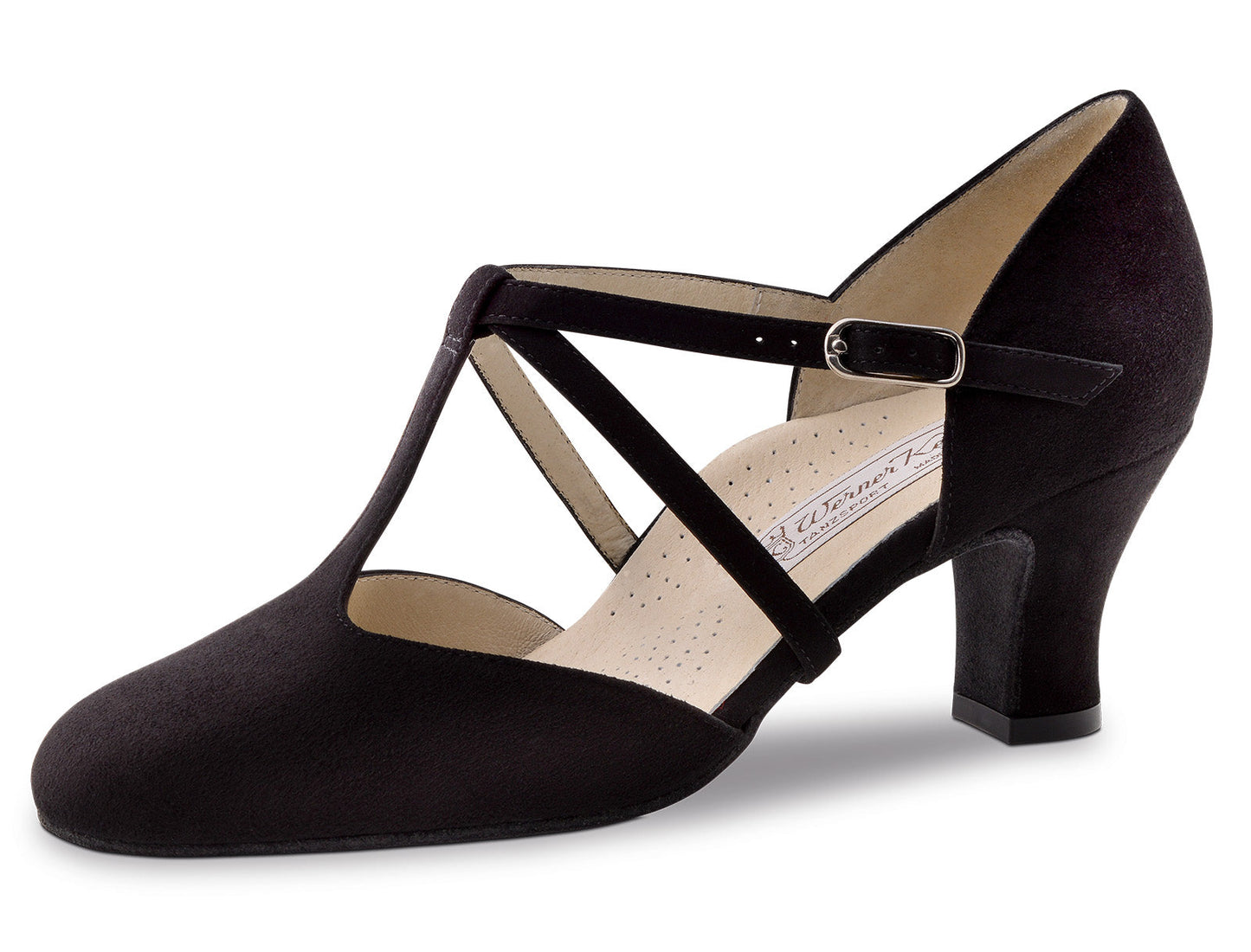 Werner Kern Merle Black suede 6 cm Heel