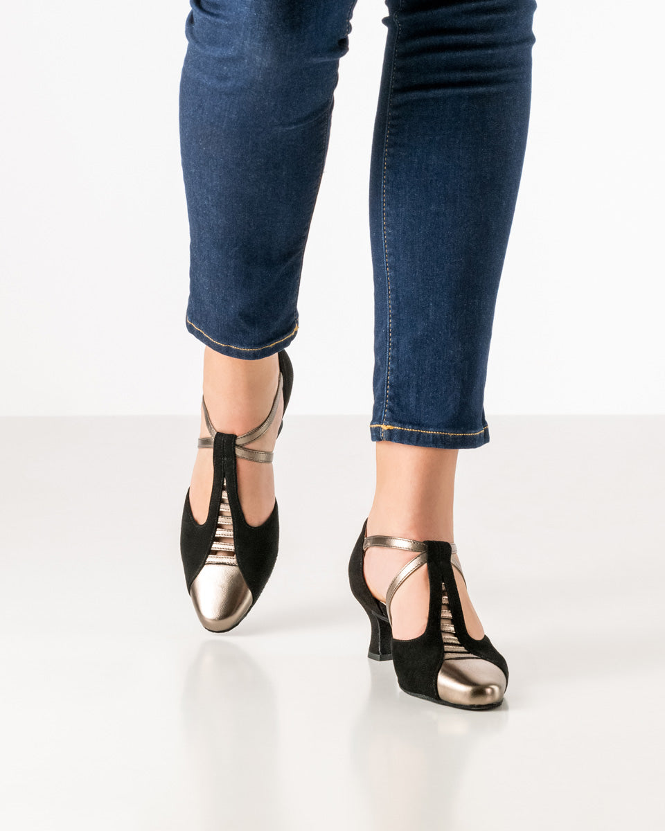 Werner Kern Pippa Goat suede / Nappa leather – antique / black