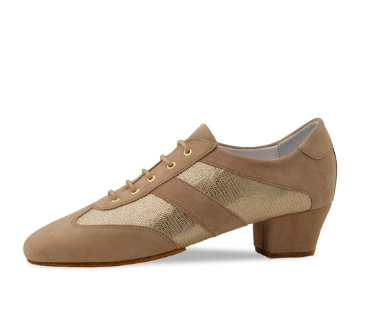 Werner kern Sandrine Printed leather / Suede – beige / gold