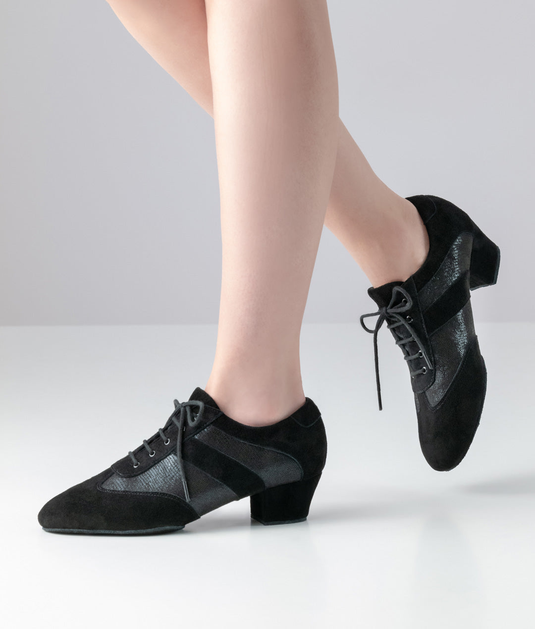 Werner kern Sandrine Printed leather / Suede – black