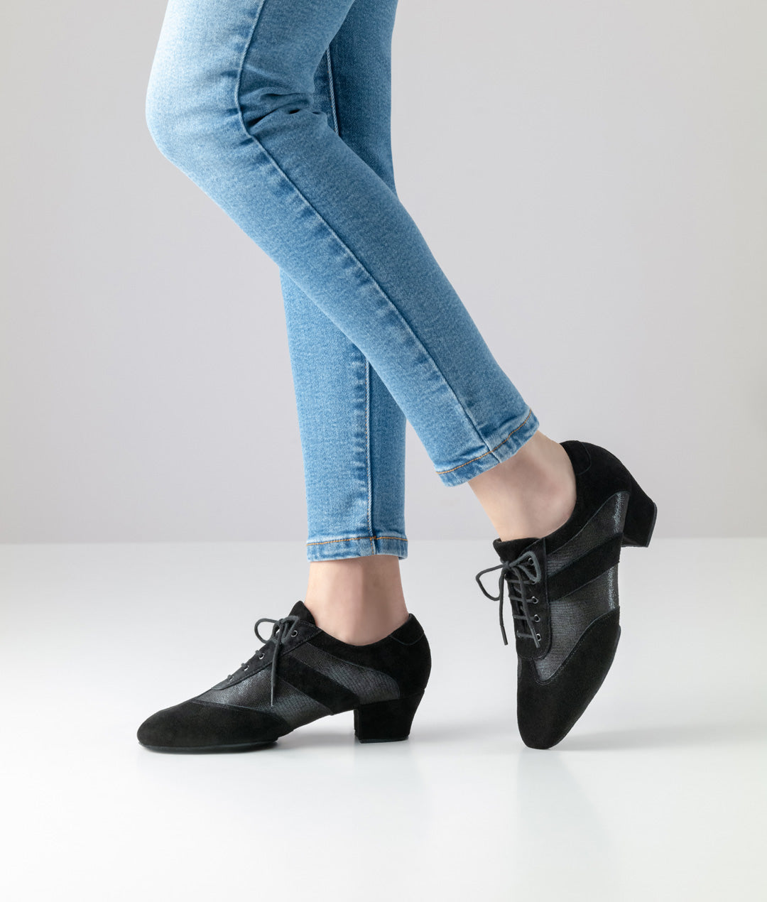 Werner kern Sandrine Printed leather / Suede – black
