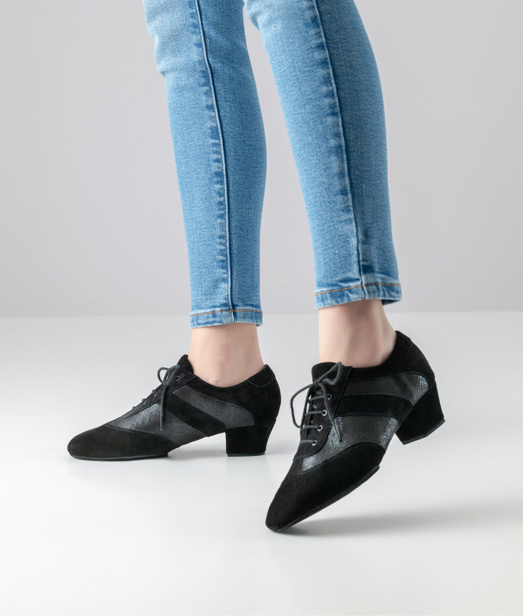 Werner kern Sandrine Printed leather / Suede – black
