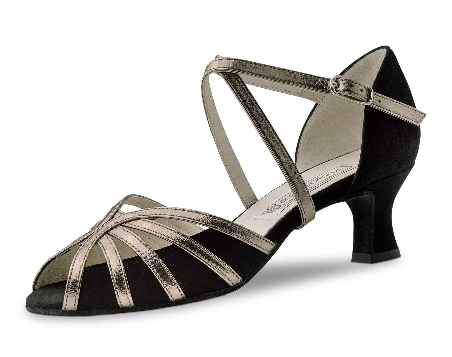 Werner Kern Swantje Suede black / Chevro antik 5.5 cm Heel