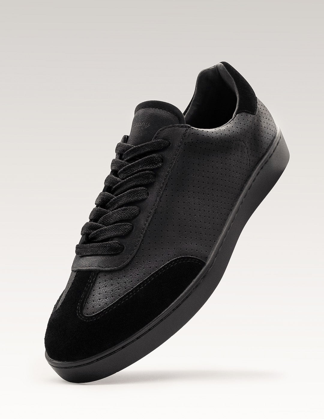 Anna Kern 7430 Mens Trainer, Nappa leather / Goat suede – black