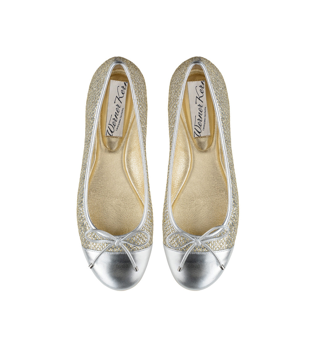 Werner Kern Fay, Nappa leather / Brocade – silver
