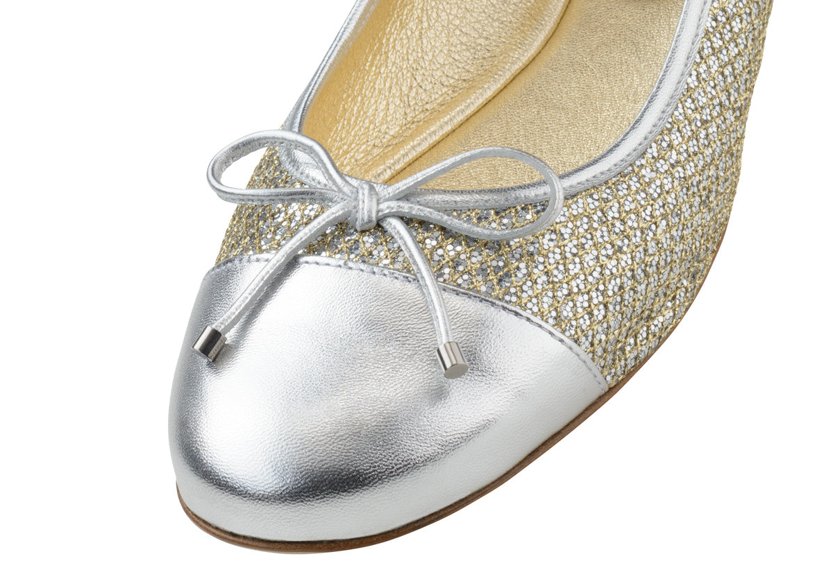 Werner Kern Fay, Nappa leather / Brocade – silver
