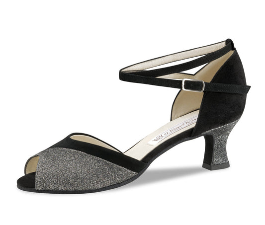 Werner Kern Steph Brocade / Goat suede – black / silver